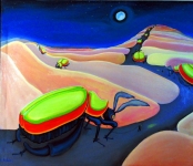 giant-beeltle-walk-on-pink-finger-mountain