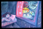Girl Dreaming In Coney Island