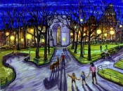 Warm April Night In The Park