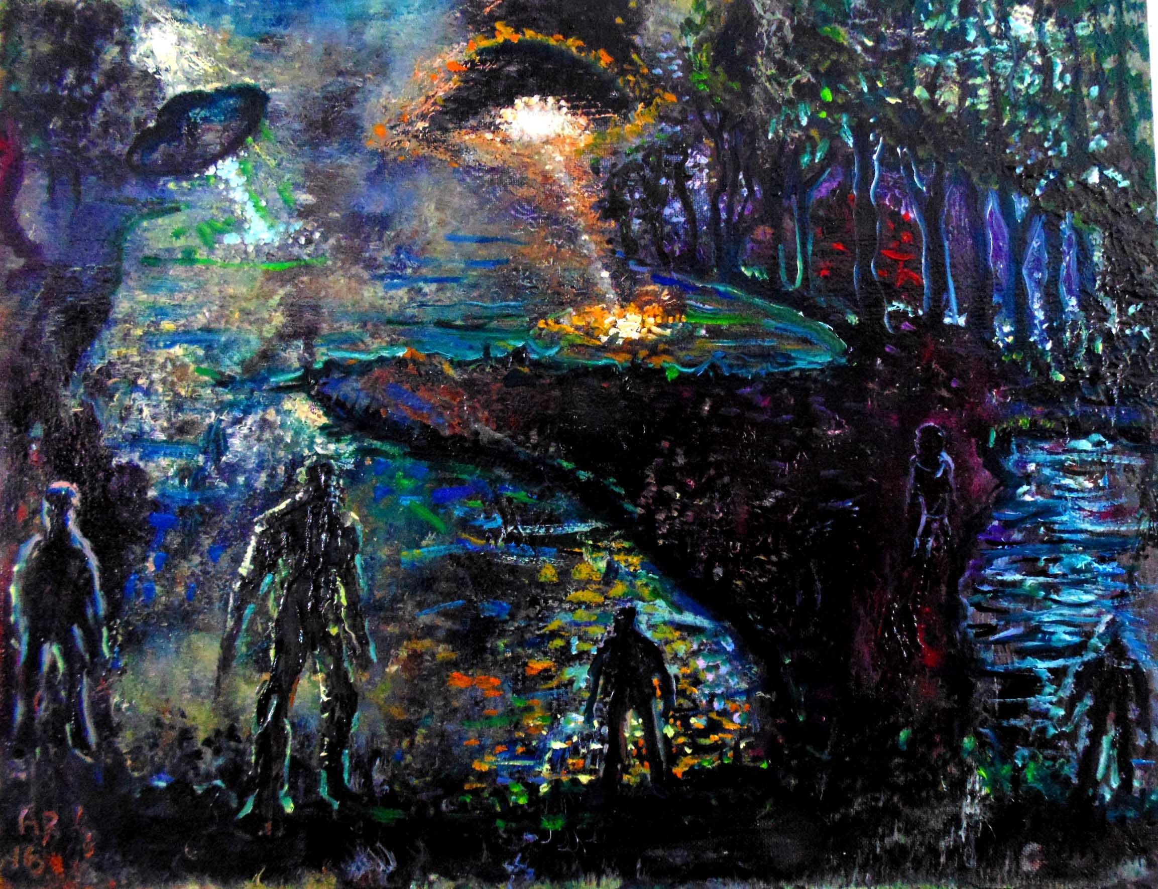 UFOS OVER MARSHLAND